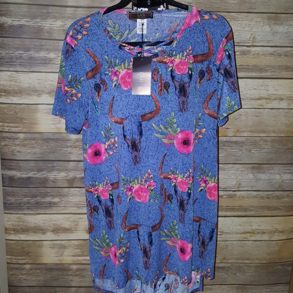 NWT Lucky and Blessed women's tops size med